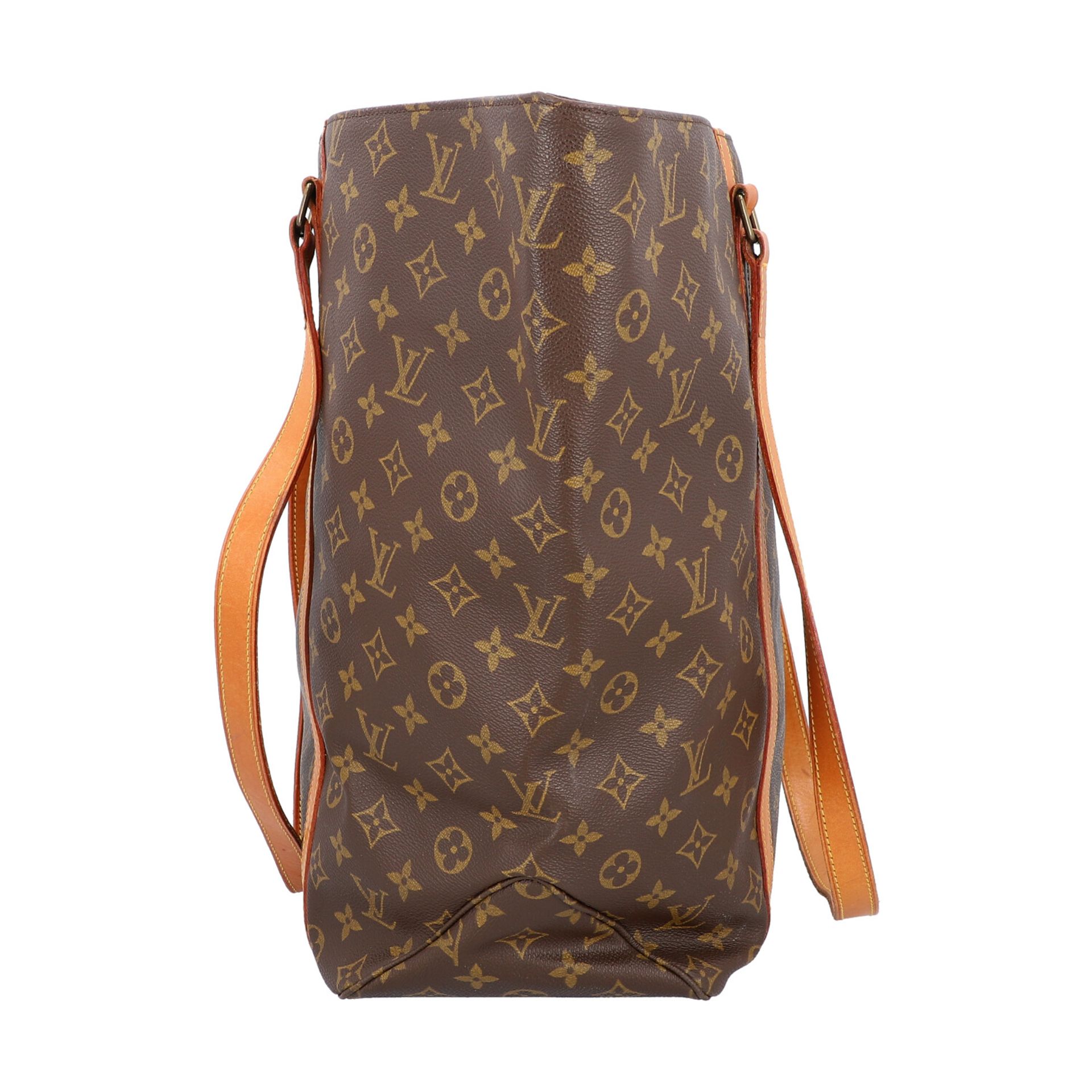 LOUIS VUITTON VINTAGE Shopper "SAC SHOPPING".Monogram Canvas Serie mit Rindsleder-Deta - Bild 3 aus 8