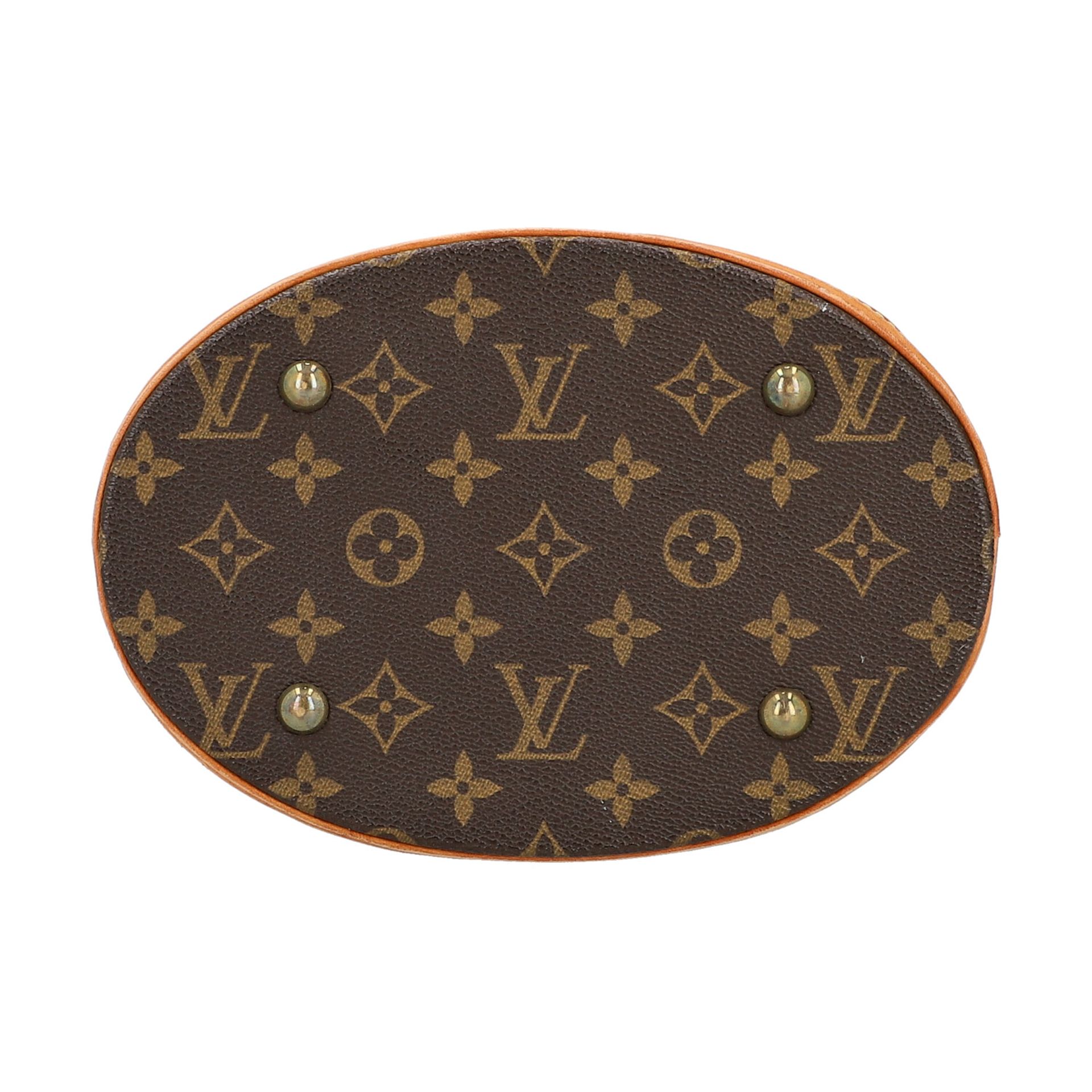 LOUIS VUITTON Bucketbag "BUCKET PM", Koll.: 1999.Monogram Canvas Serie mit Rindsleder- - Image 5 of 8