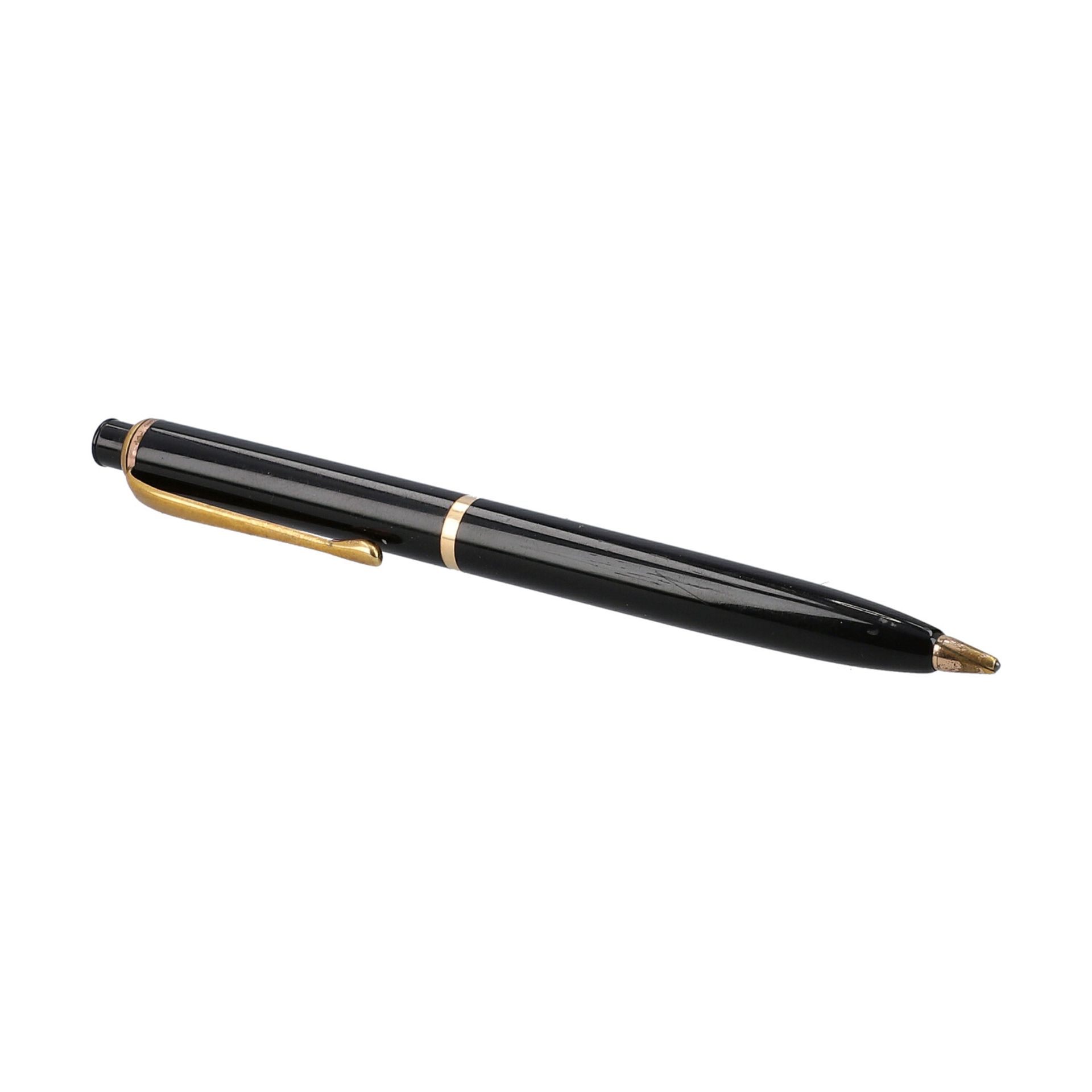 MONTBLANC VINTAGE Druckbleistift "PIX 396".Korpus in Schwarz mit vergoldeten Details u - Bild 2 aus 2