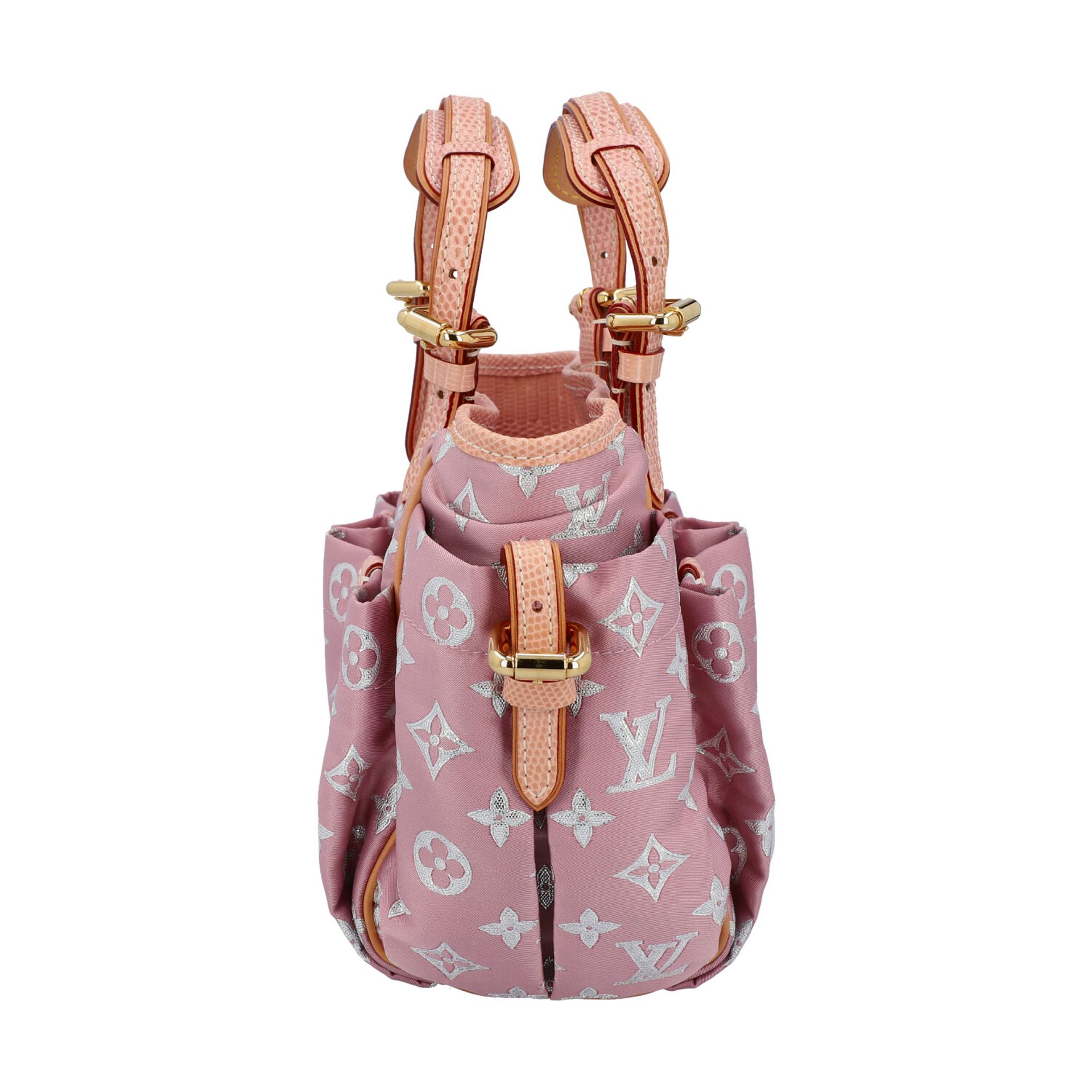 LOUIS VUITTON Henkeltasche "GLITTER CABAS", Koll.: 2005.Limited Edition. Nylon Modell - Image 3 of 8