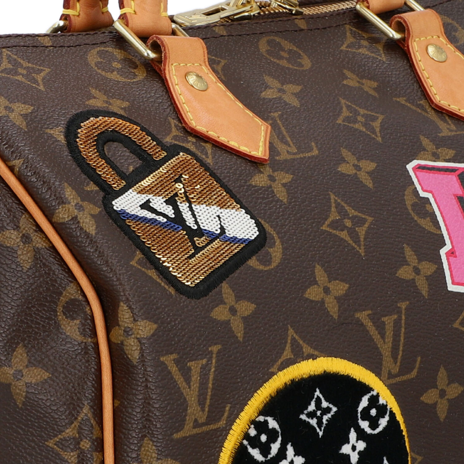 LOUIS VUITTON Handtasche "SPEEDY 30", Capsule Kollektion Hiver 2018.Limited Edition. M - Image 9 of 9