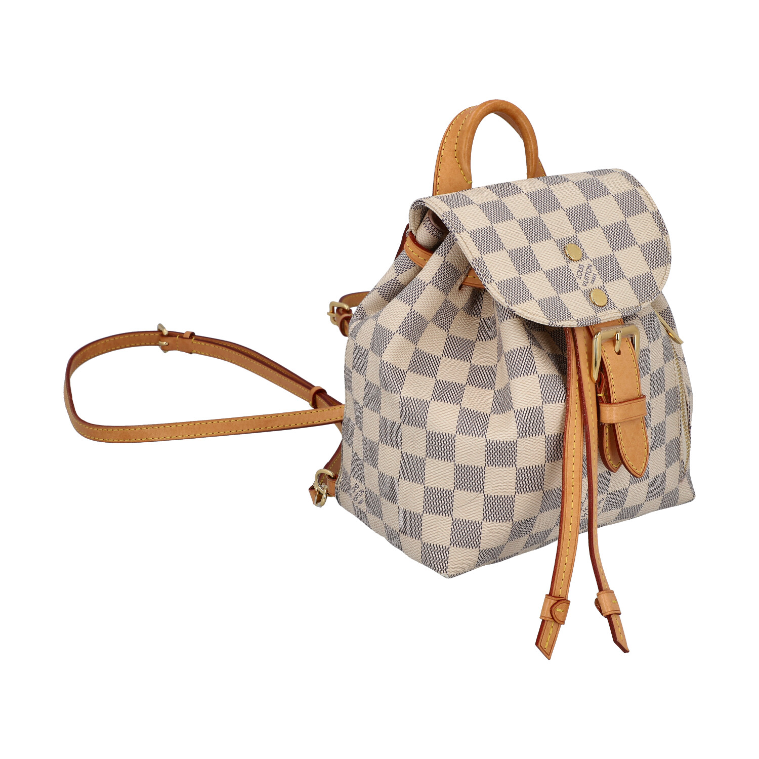 LOUIS VUITTON Rucksack "SPERONE BB", Koll. 2017.Akt. NP.: 1.460,-€. Damier Azur Seri - Image 2 of 8