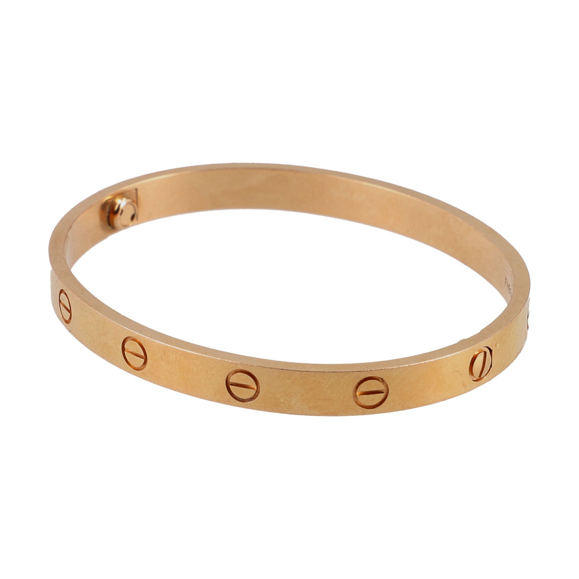 CARTIER Armreif "LOVE BRACELET", akt. NP.: 6.500,-€.Size 18cm. 750 Roségold. Klassi - Image 3 of 6