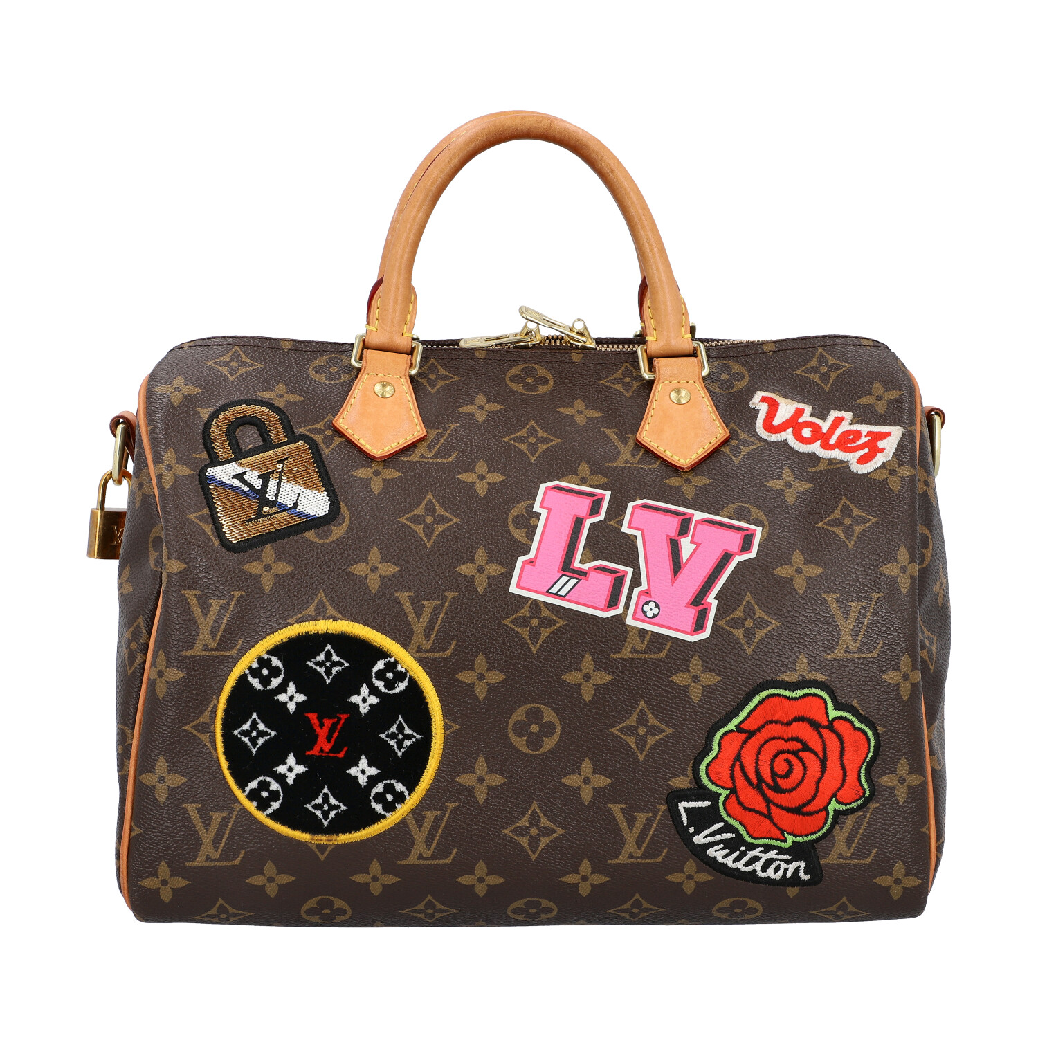 LOUIS VUITTON Handtasche "SPEEDY 30", Capsule Kollektion Hiver 2018.Limited Edition. M