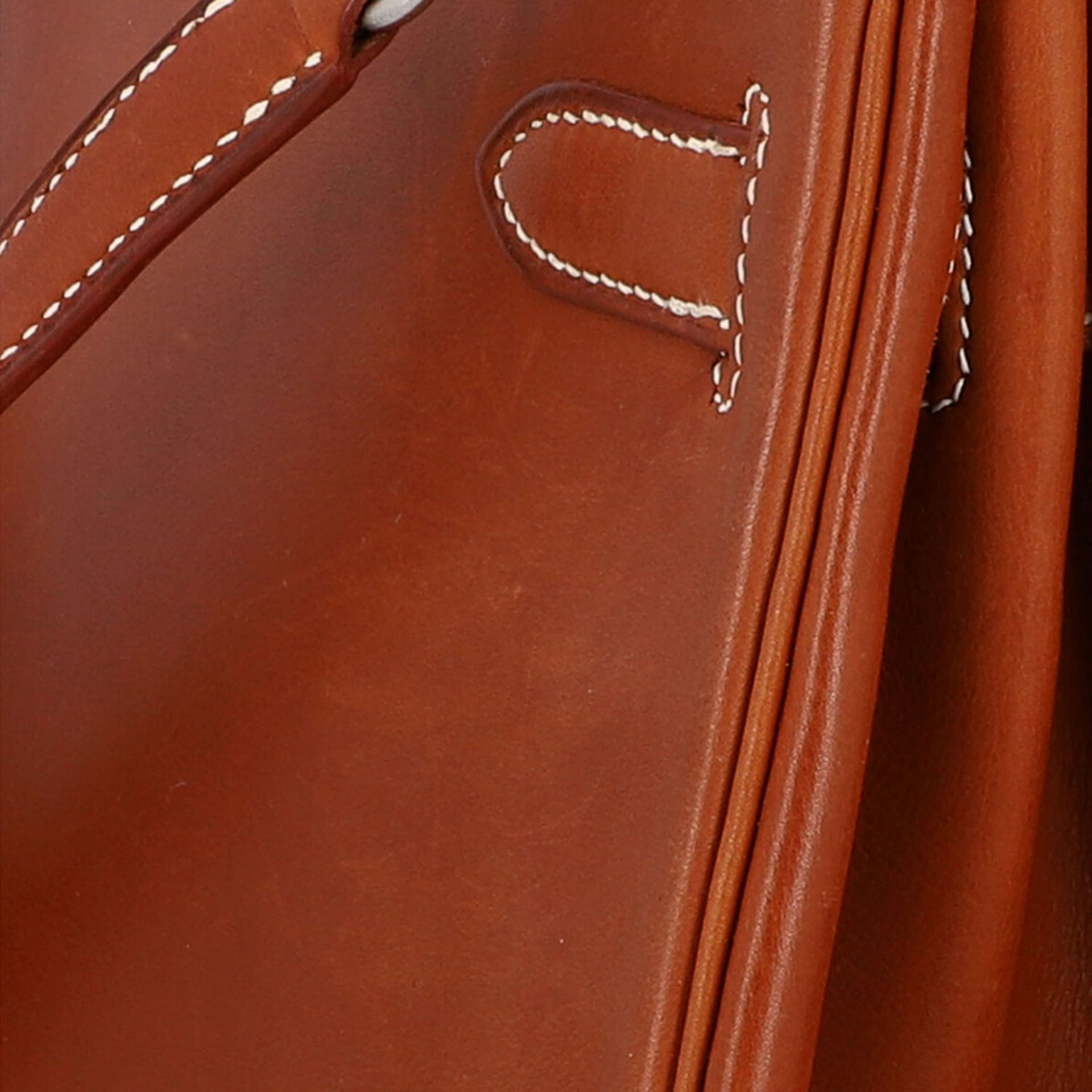 HERMÈS Henkeltasche "KELLY BAG 32", Koll.: 2001, NP.: 8.000,-€.Vache Naturelle Lede - Image 7 of 10