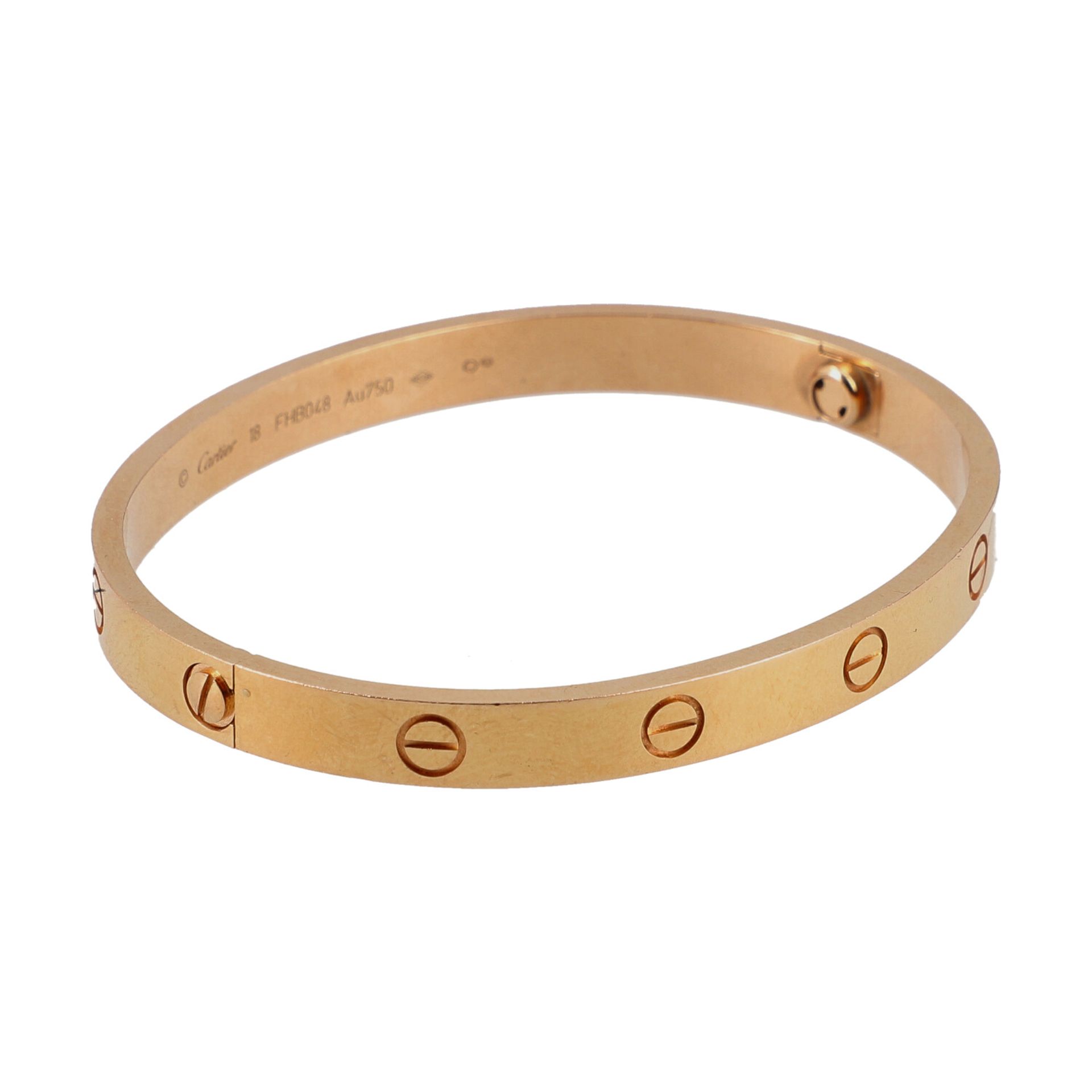 CARTIER Armreif "LOVE BRACELET", akt. NP.: 6.500,-€.Size 18cm. 750 Roségold. Klassi - Image 2 of 6