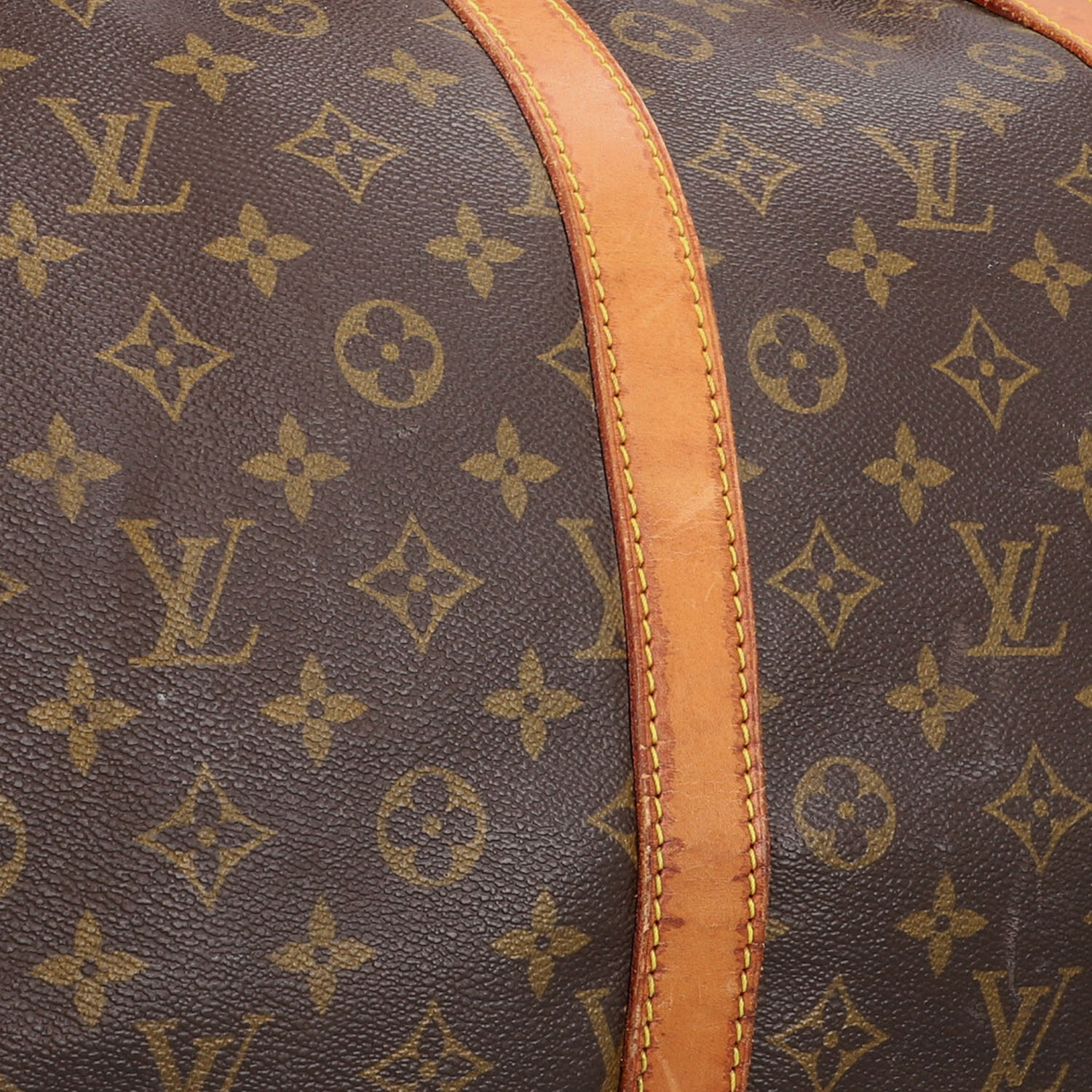 LOUIS VUITTON Weekender "KEEPALL 55", Koll.: 1990, akt. NP.: 1.140,-€.Monogram Canva - Image 8 of 8