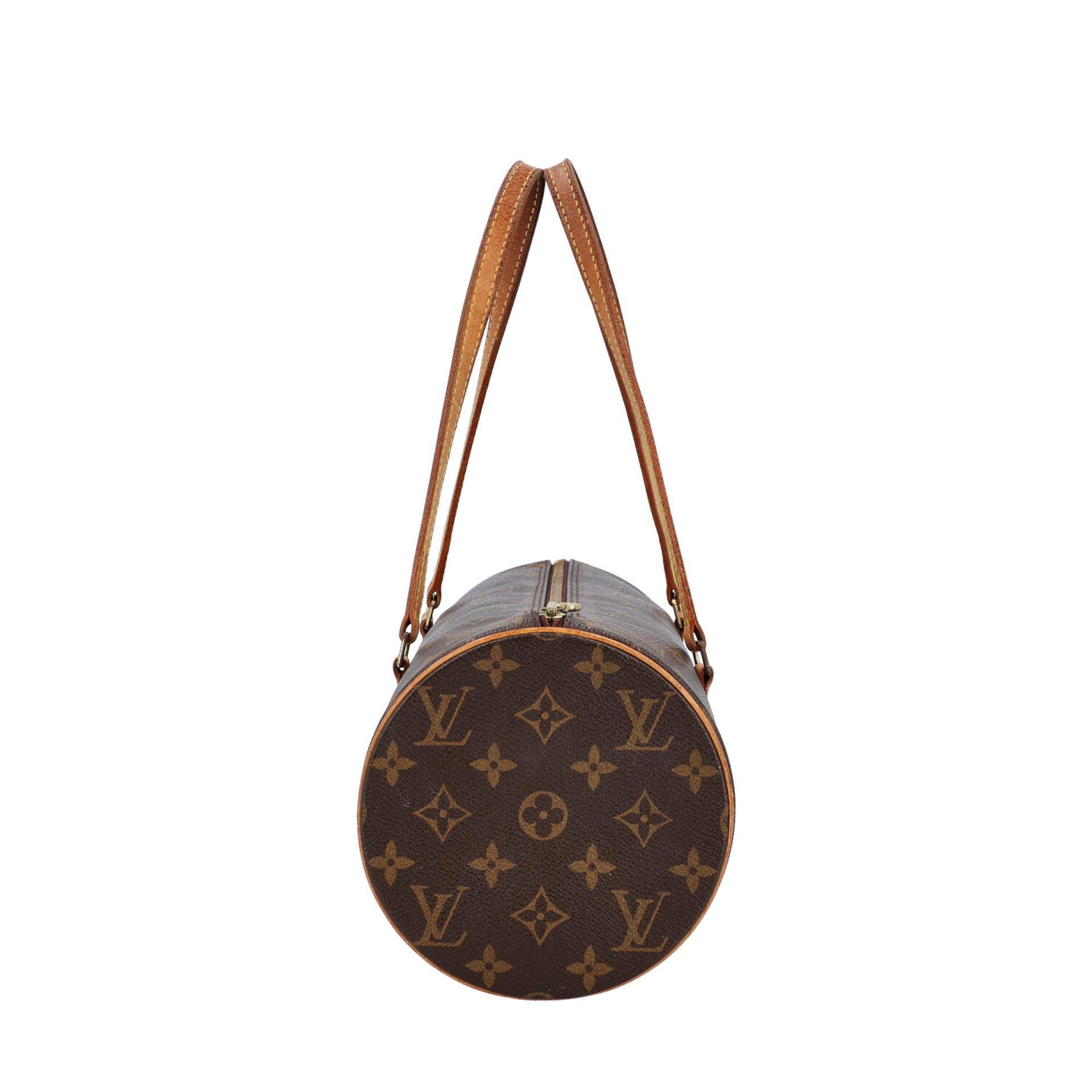 LOUIS VUITTON Schultertasche "PAPILLON", Koll. 2005.Monogram Canvas Serie mit naturbel - Image 3 of 8