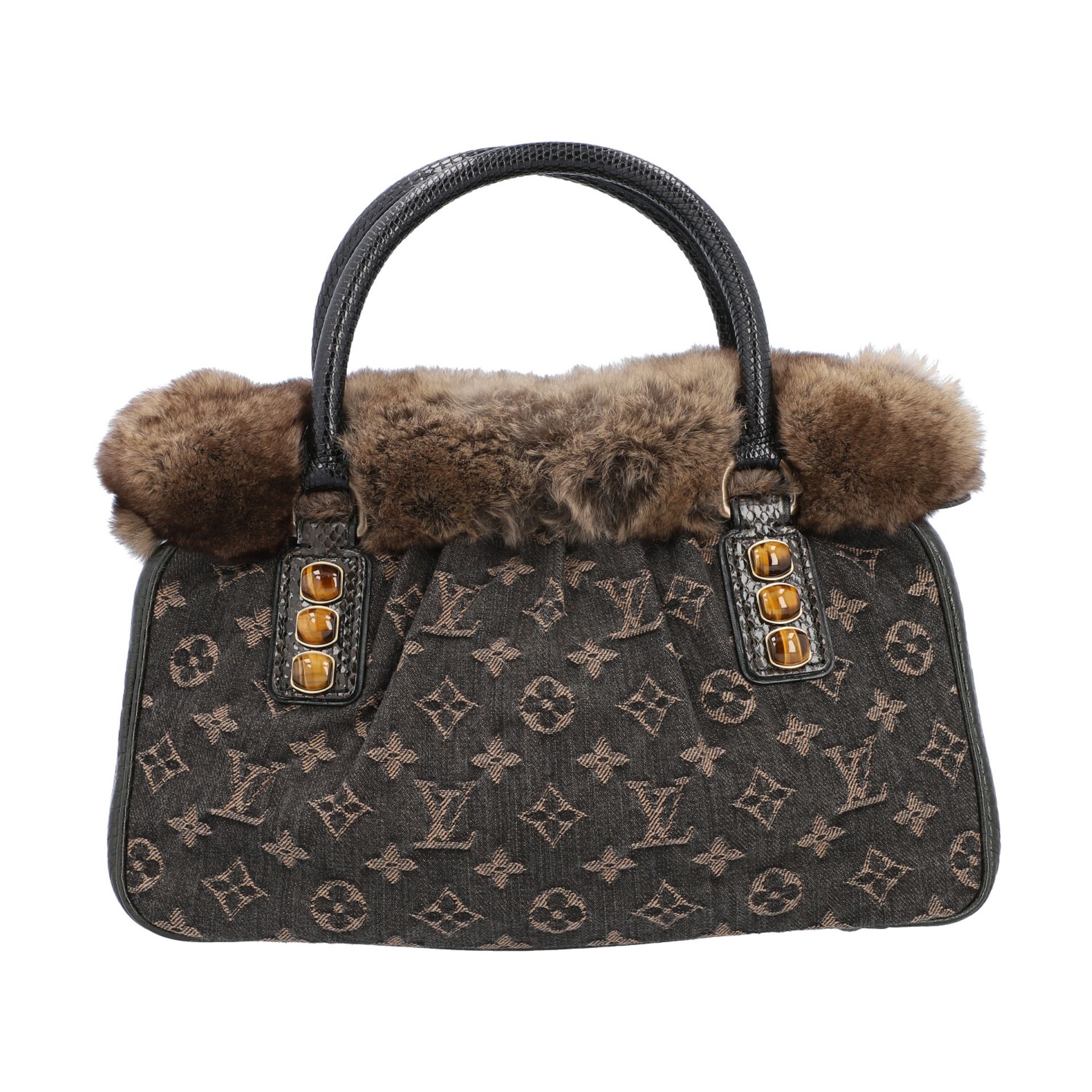 LOUIS VUITTON Henkeltasche "TRAPEZ PM", Koll.: F/W 2005.LIMITED EDITION. Vison Matelas - Bild 4 aus 8