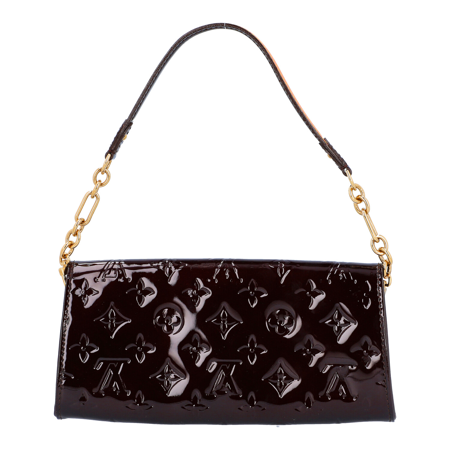 LOUIS VUITTON Pochette "SUNSET BOULEVARD", Koll. 2010.Vernis Leder Serie in Bordeaux m - Image 4 of 8