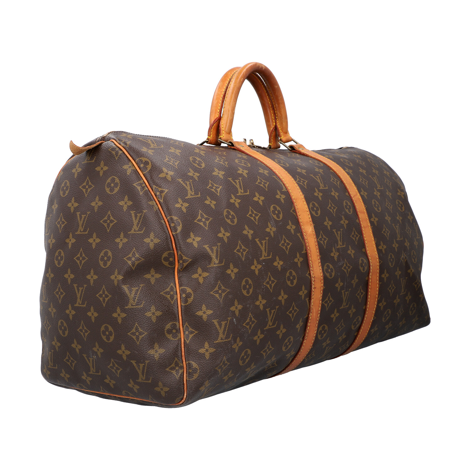 LOUIS VUITTON Weekender "KEEPALL 55", Koll.: 1990, akt. NP.: 1.140,-€.Monogram Canva - Image 2 of 8