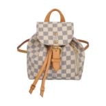 LOUIS VUITTON Rucksack "SPERONE BB", Koll. 2017.Akt. NP.: 1.460,-€. Damier Azur Seri