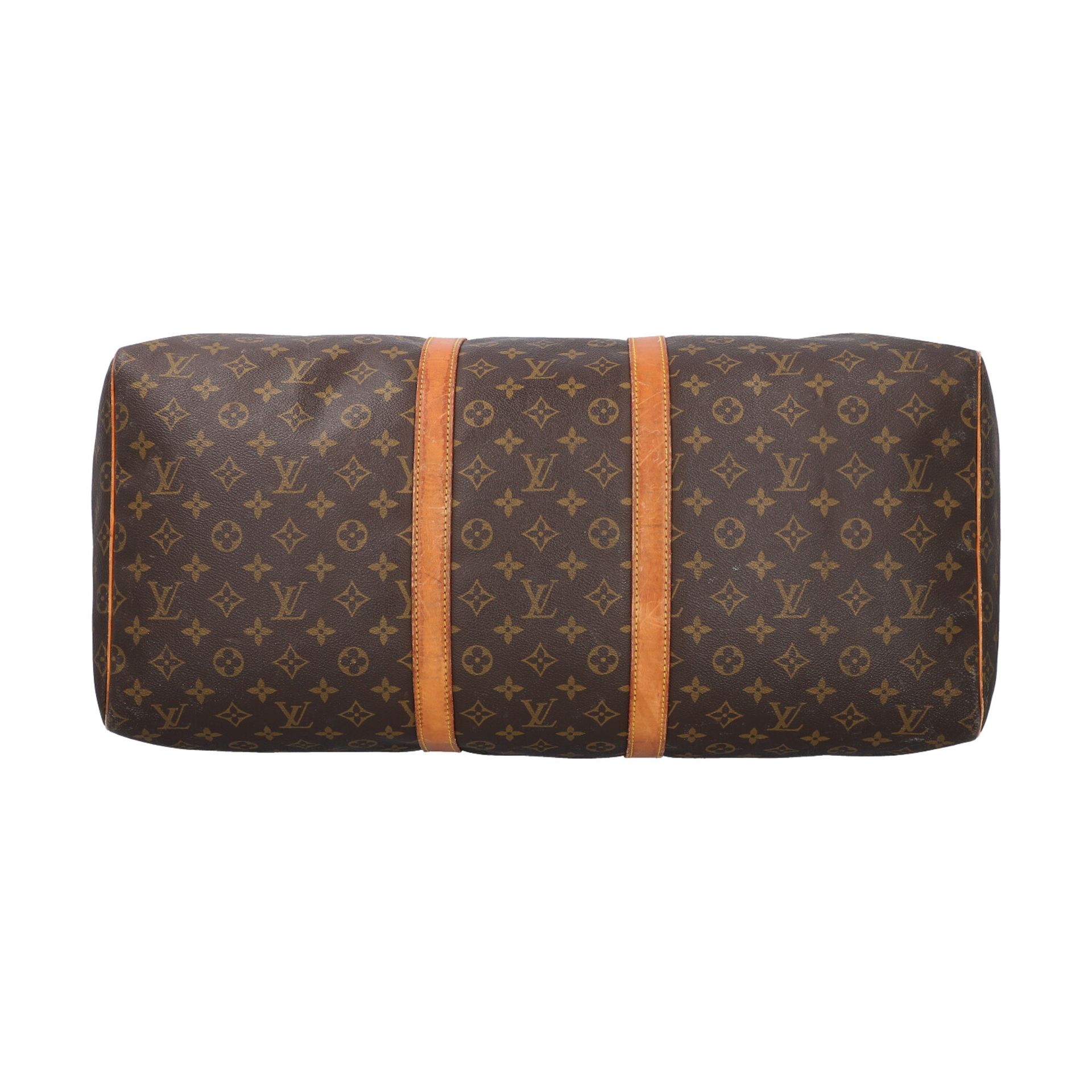 LOUIS VUITTON Weekender "KEEPALL 55", Koll.: 1990, akt. NP.: 1.140,-€.Monogram Canva - Image 5 of 8