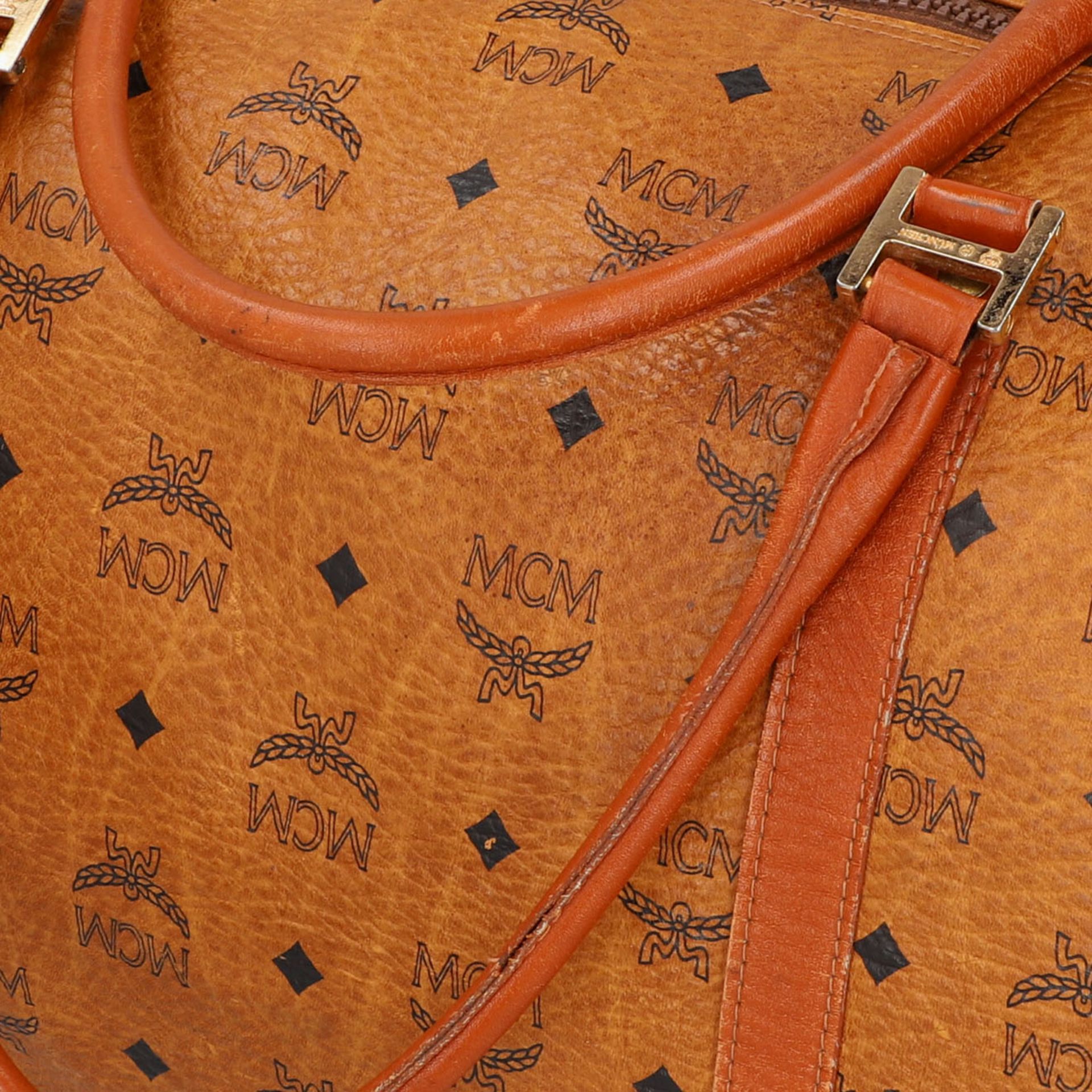 MCM VINTAGE Weekender "TRAVELER 50", akt. NP.: 1.195,-€. Visetos Leder Serie in Cogn - Bild 7 aus 8