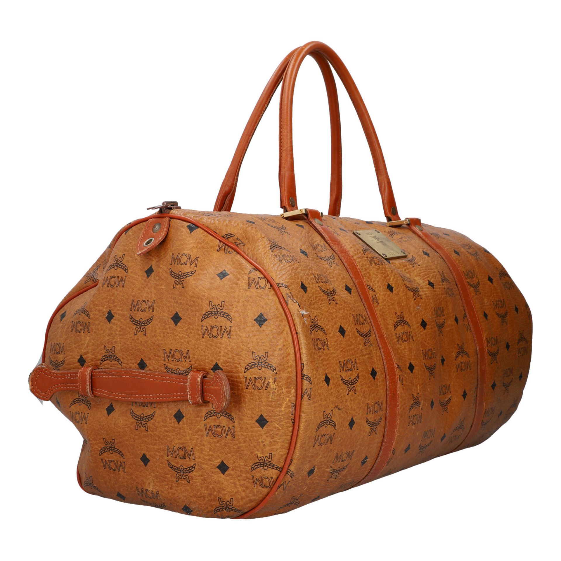 MCM VINTAGE Weekender "TRAVELER 50", akt. NP.: 1.195,-€. Visetos Leder Serie in Cogn - Bild 2 aus 8