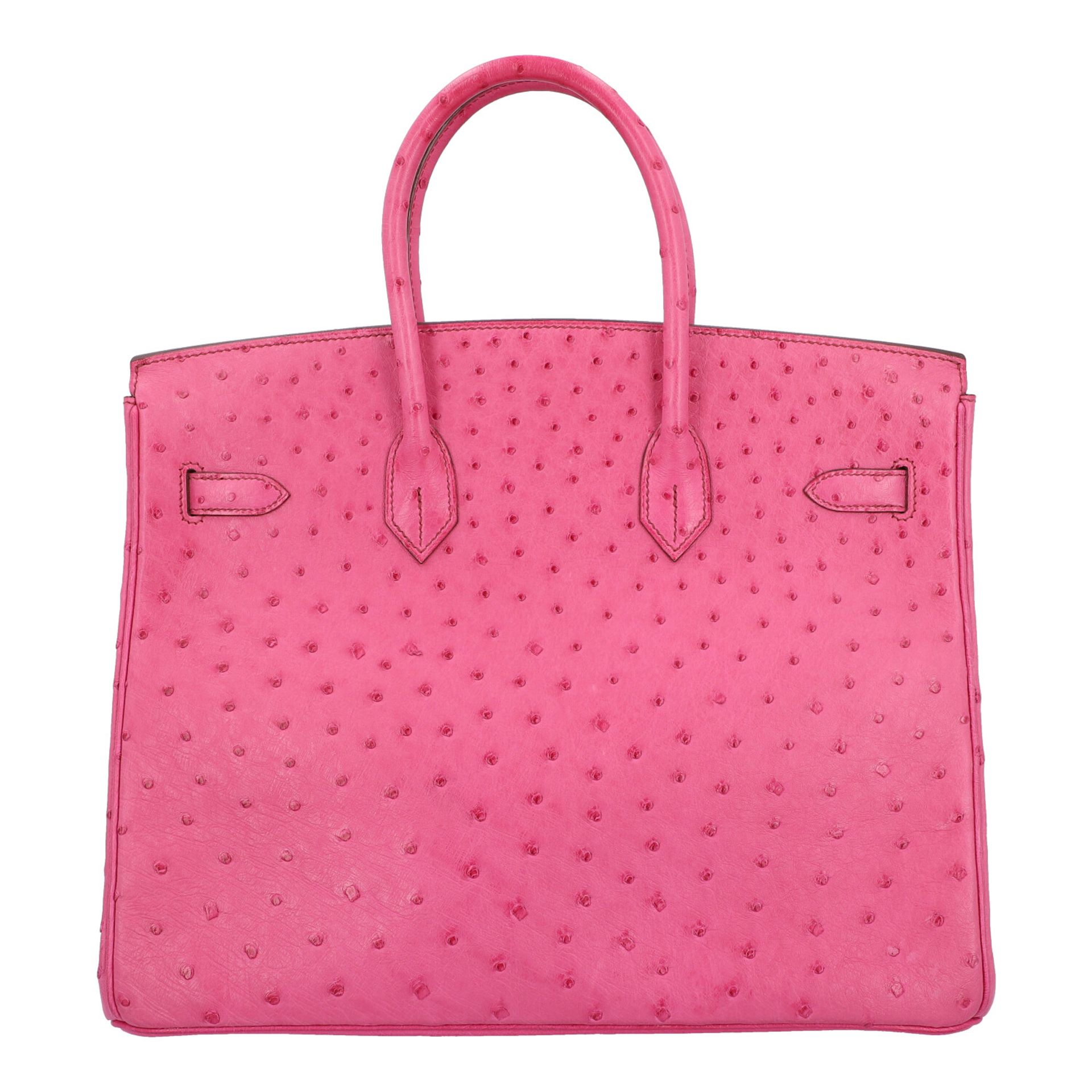 HERMÈS Henkeltasche "BIRKIN OSTRICH 35", Koll.: 2007, NP.: ca. 16.000,-€. Straußen - Bild 5 aus 11