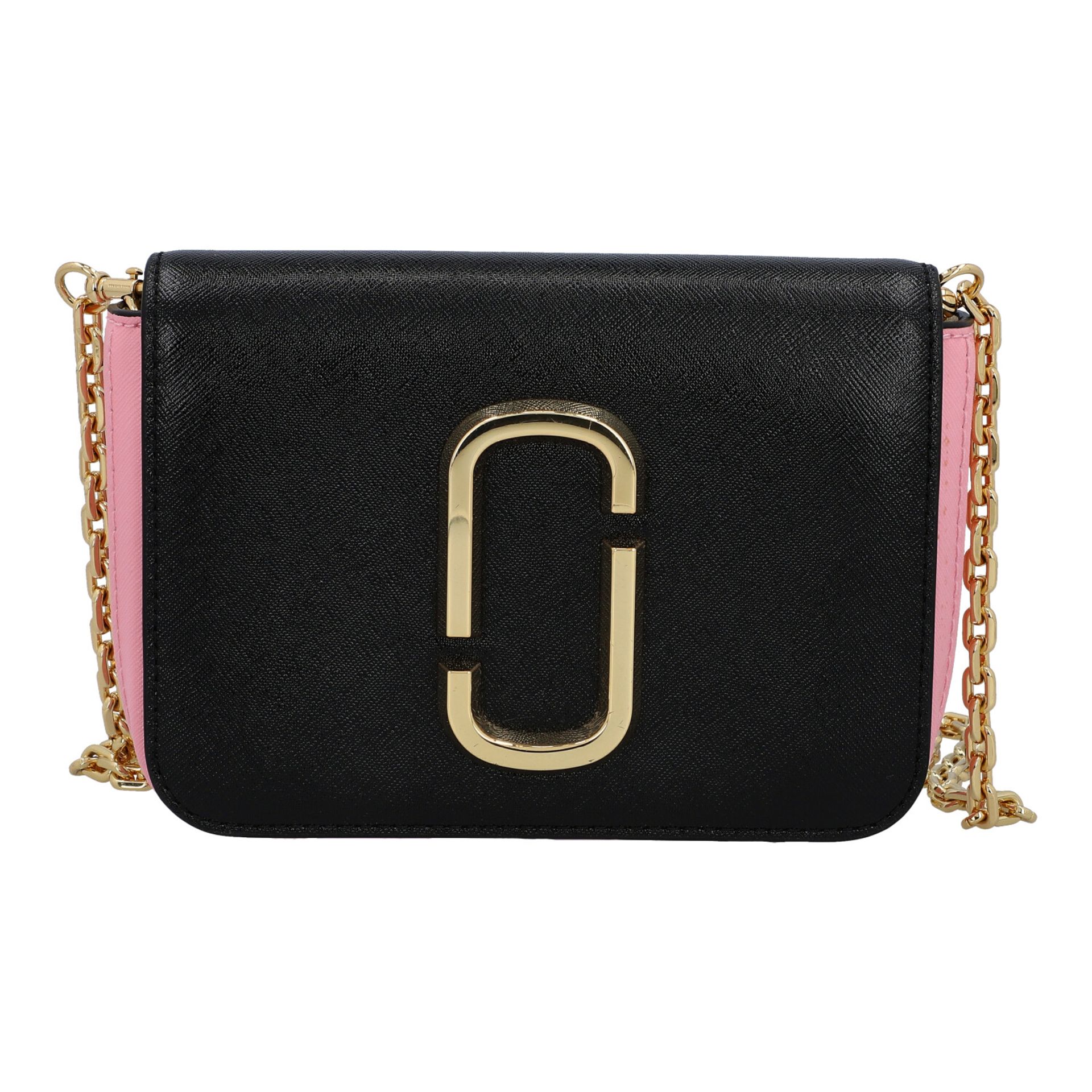 MARC JACOBS Umhängtasche "SNAPSHOT". NP. ca.: 330,-€. Leder mit Farbmix und goldfar