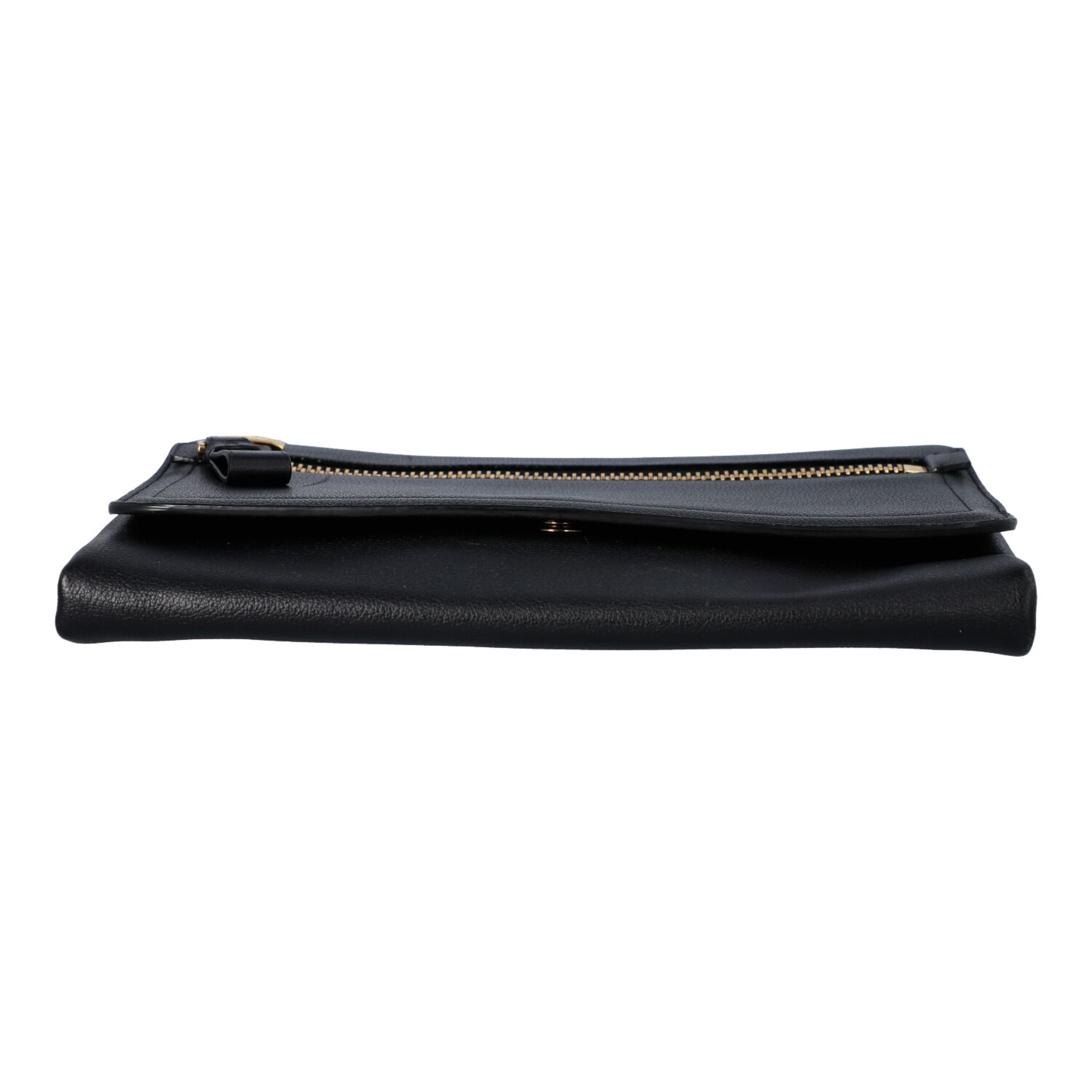 TOM FORD Clutch, NP. ca.: 1.900,-€. Schwarzes Leder mit Reißverschluss Außenfach a - Image 5 of 7