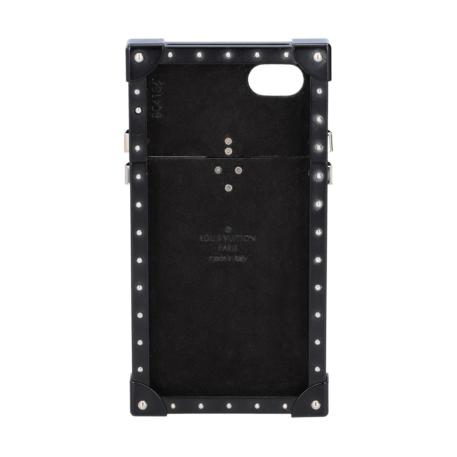 LOUIS VUITTON Iphone 7 Hülle "EYE TRUNK", Koll. 2016. Monogram Eclipse Serie mit silb - Image 2 of 4