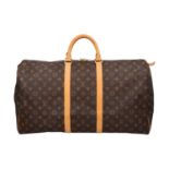 LOUIS VUITTON Weekender "KEEPALL 55", Koll.: 2009. AKTUELL NICHT ERHÄLTLICH. Monogram