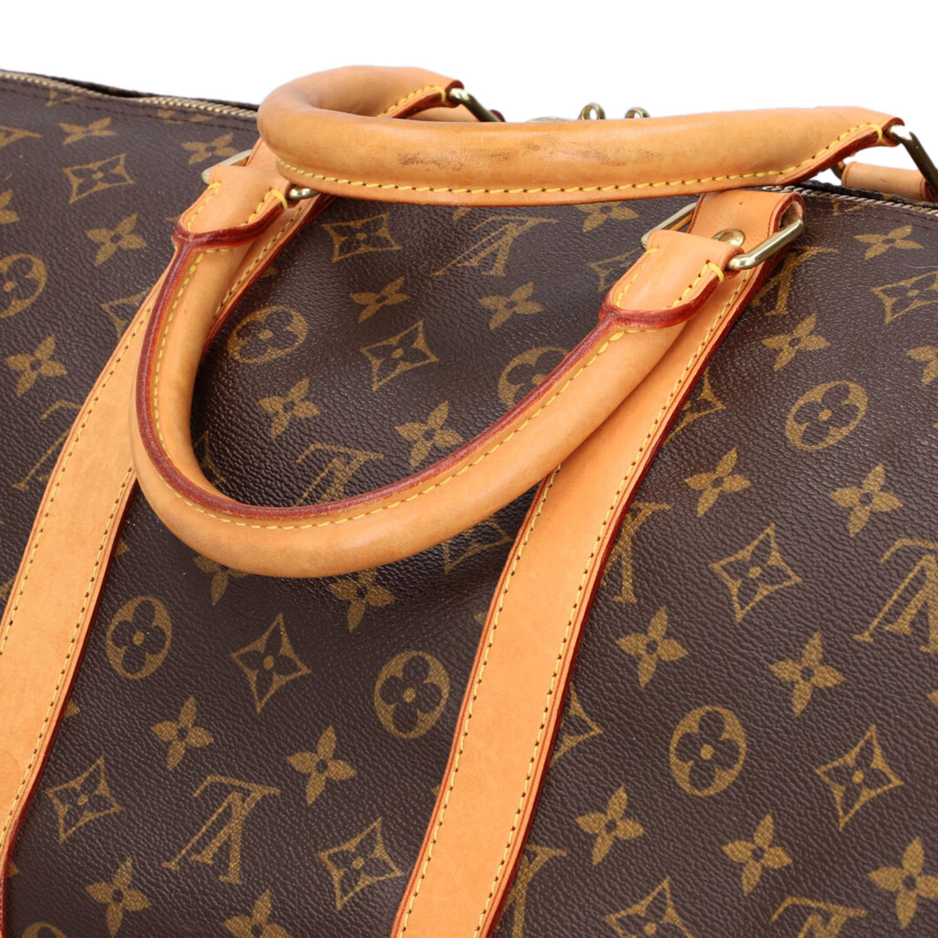 LOUIS VUITTON Weekender "KEEPALL 55", Koll.: 2009. AKTUELL NICHT ERHÄLTLICH. Monogram - Image 7 of 8