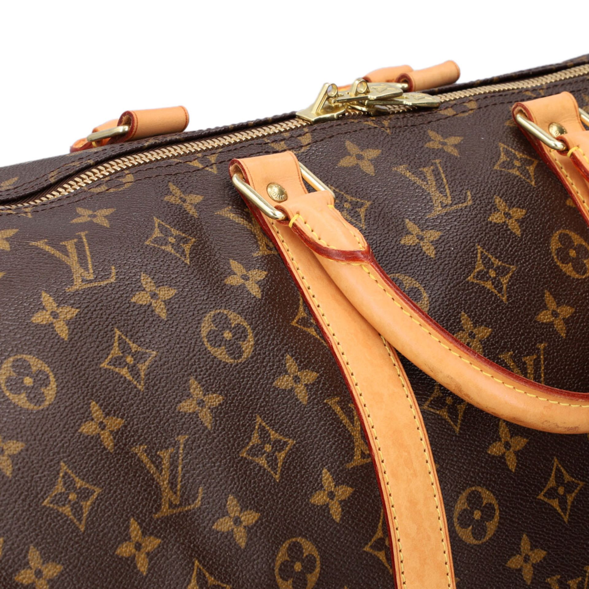 LOUIS VUITTON Weekender "KEEPALL 55", Koll.: 2009. AKTUELL NICHT ERHÄLTLICH. Monogram - Image 8 of 8