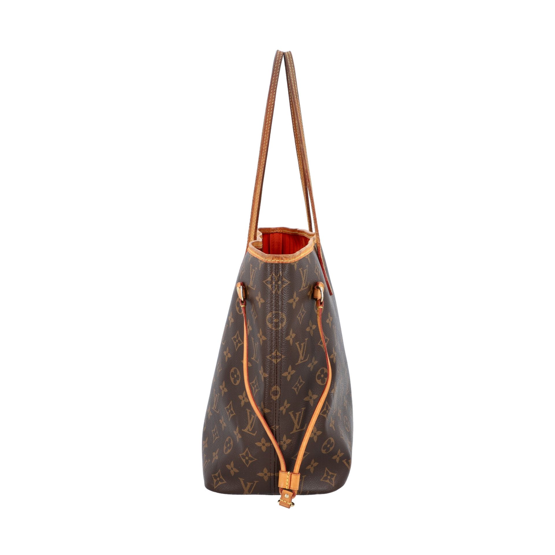 LOUIS VUITTON Shoppertasche "NEVERFULL MM", Koll. 2014. Akt. NP.: 1150,-€. Monogram - Image 3 of 8