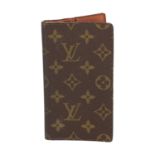 LOUIS VUITTON VINTAGE Reisepass-Hülle, Koll.: 1984. Monogram Canvas Serie mit zwei Fächern.