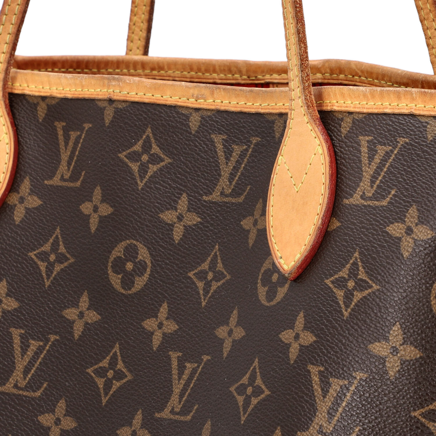 LOUIS VUITTON Shoppertasche "NEVERFULL MM", Koll. 2014. Akt. NP.: 1150,-€. Monogram - Image 7 of 8