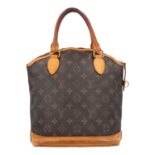 LOUIS VUITTON Handtasche "LOCK IT VERTICAL PM", Koll. 2006. Monogram Canvas Serie mit