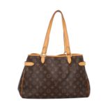 LOUIS VUITTON Schultertasche "BATIGNOLLES HORIZONTAL", Koll. 2009. Monogram Canvas Ser