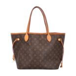 LOUIS VUITTON Shopper "NEVERFULL MM", Koll.: 2011, akt. NP.: 1.150,-€. Monogram Canv