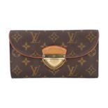 LOUIS VUITTON Portemonnaie "EUGENIE", Koll. 2011. Monogram Canvas Serie mit goldfarben