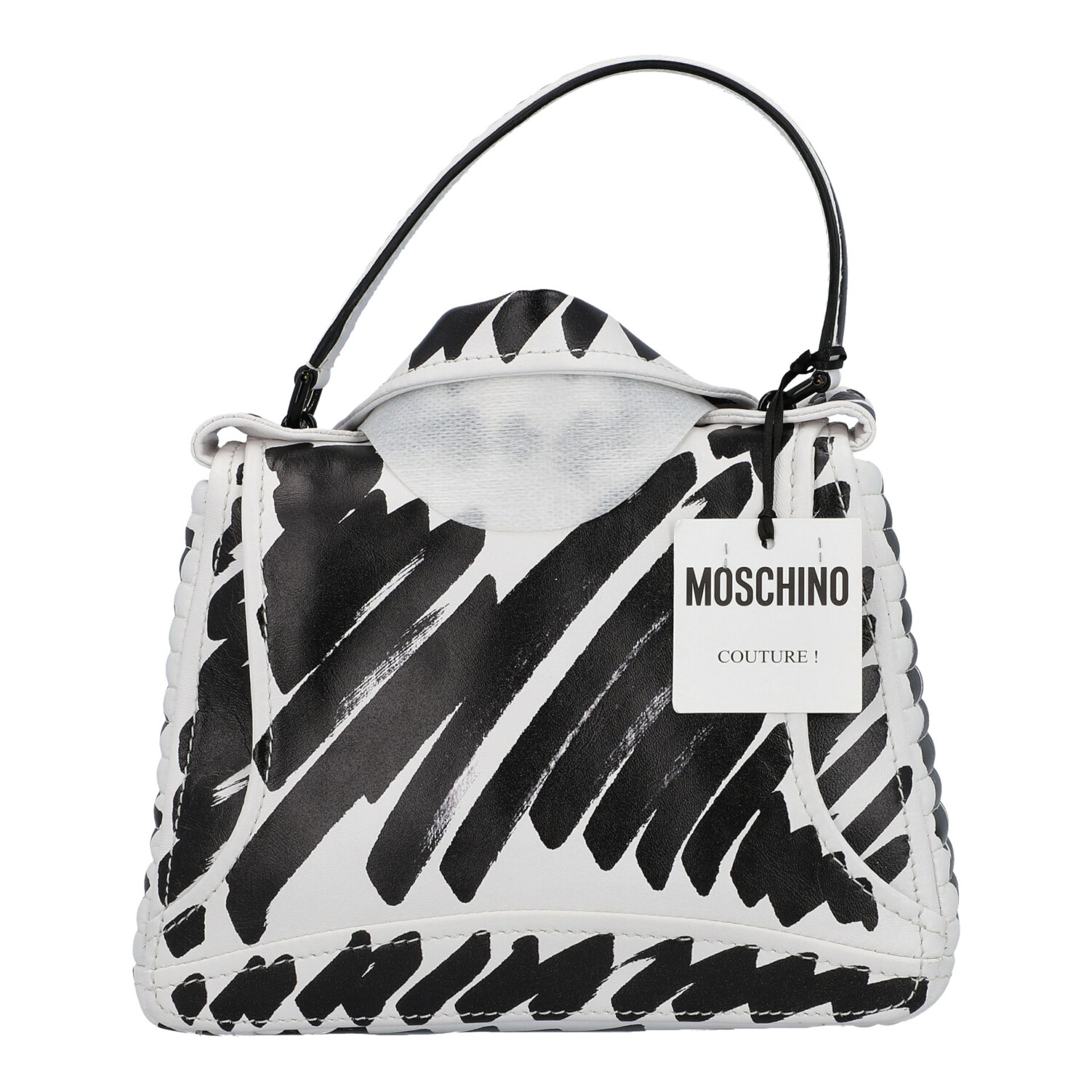 MOSCHINO Handtasche "BRUSHSTROKE BIKERBAG", akt. NP.: 1.295,-€. - Bild 4 aus 8