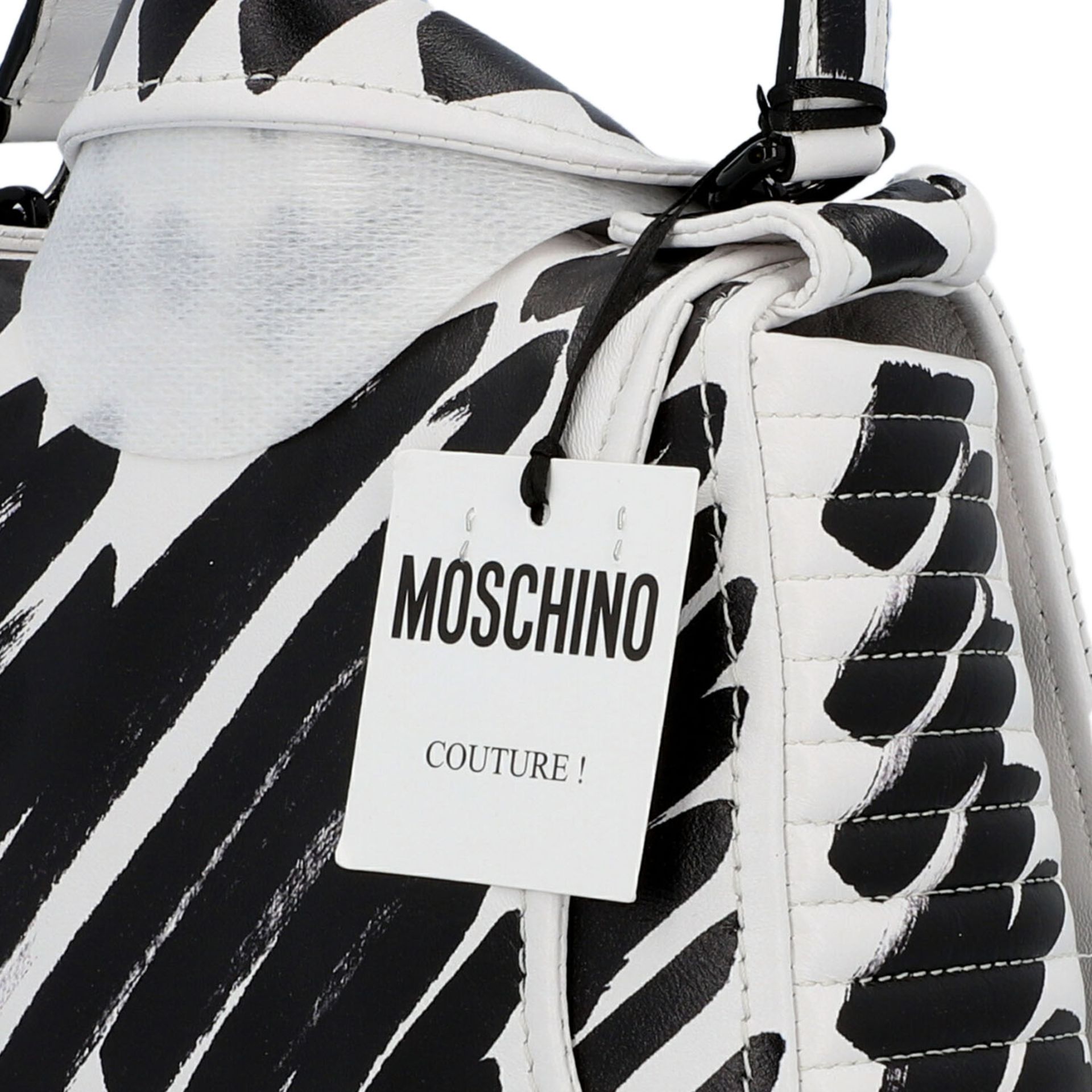 MOSCHINO Handtasche "BRUSHSTROKE BIKERBAG", akt. NP.: 1.295,-€. - Image 7 of 8