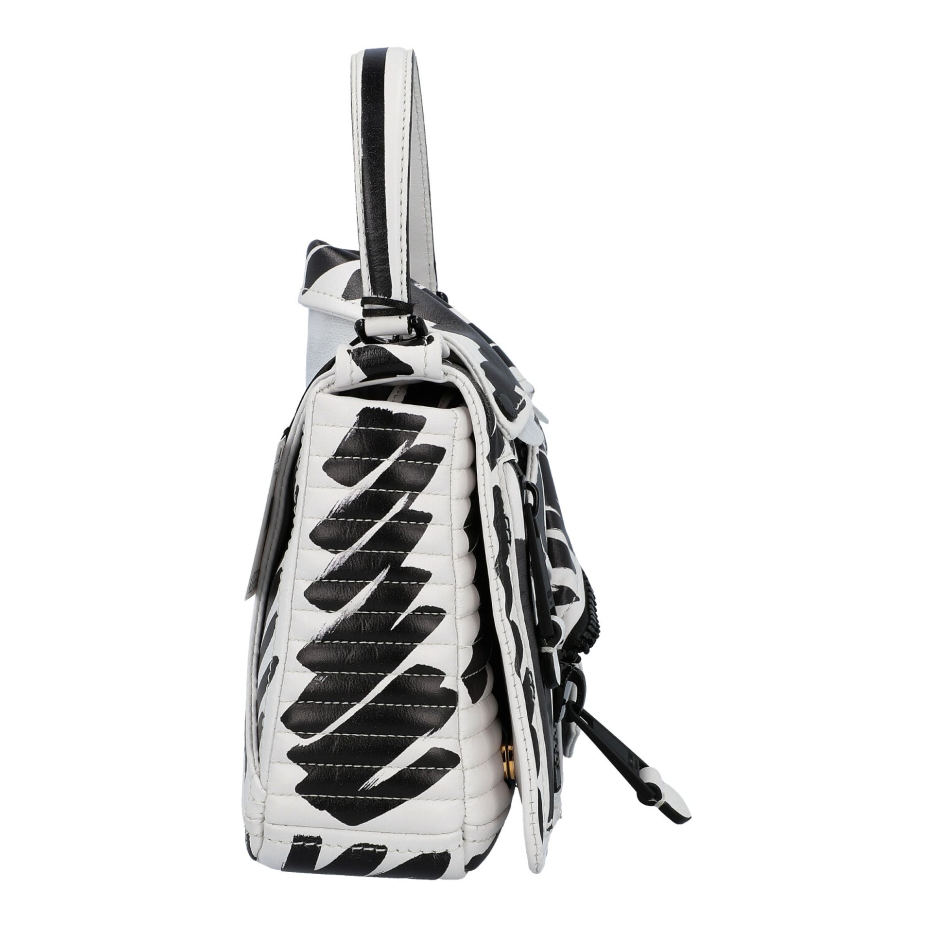 MOSCHINO Handtasche "BRUSHSTROKE BIKERBAG", akt. NP.: 1.295,-€. - Image 3 of 8