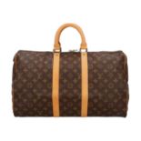 LOUIS VUITTON VINTAGE Weekender "KEEPALL 45".