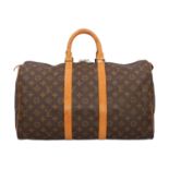 LOUIS VUITTON VINTAGE Weekender "KEEPALL 45".