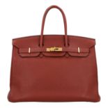 HERMÈS Handtasche "BIRKIN BAG 35", Koll. 2009.