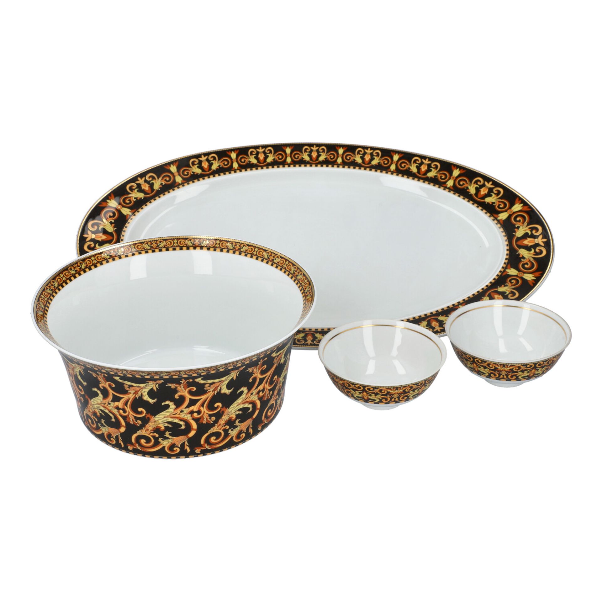 VERSACE x ROSENTHAL Porzellan-Konvolut "BAROCCO".