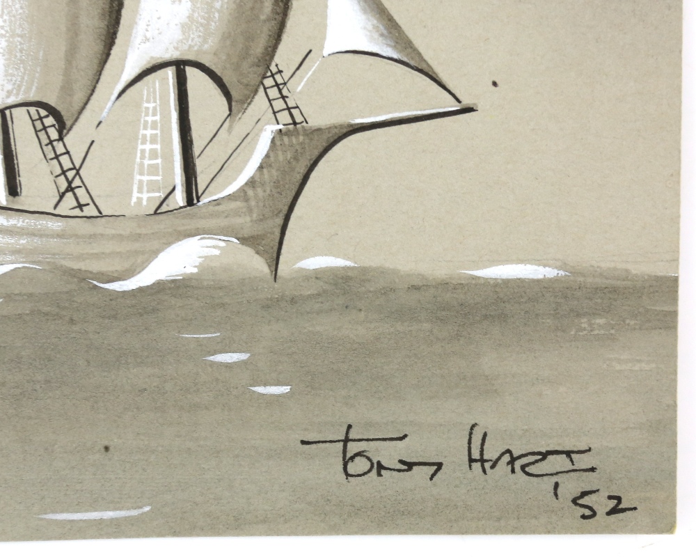 § Tony Hart (British, 1925-2009). Galleon, believed to be the inspiration for the Blue Peter logo - Image 2 of 2