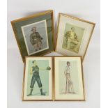 Four Vanity Fair prints, comprising 'Hard Hitter', 'Kent', 'Yorkshire Cricket' and 'Imperial