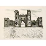 David Gentleman RDI (British, b.1930), 'Sham Castle', limited edition lithograph, signed and