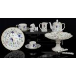 Coalport Pageant tea for 2 including cake stand, Coalport Wenlock Fruit teacups and saucers and
