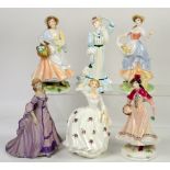 Royal Worcester Festive Country Days Noelle figurine, two Pastoral Collection figurines, Royal