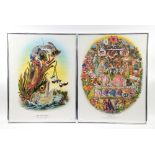 Alan Aldridge, 'The Butterfly Ball and The Grasshoppers Feast' four framed prints, published by
