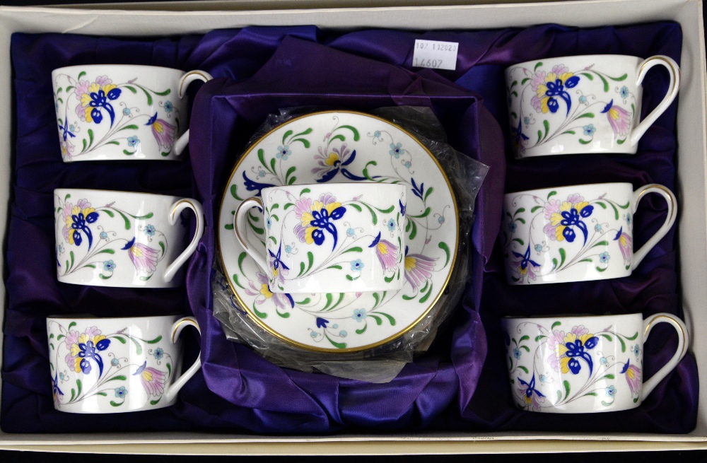 Coalport Pageant tea for 2 including cake stand, Coalport Wenlock Fruit teacups and saucers and - Image 4 of 16