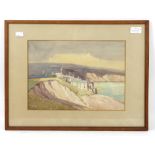 Lewis Mortimer (fl1910-1930), set of four watercolours of landscape scenes and street scenes,