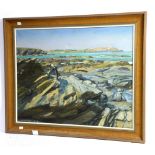 Stewart Lowdon (20th century British), St Cadocks Point, Cornwall, oil on canvas, signed lower left,