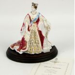 Royal Worcester for Compton & Woodhouse limited edition figure of Queen Victoria with certificate (